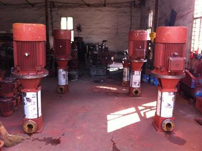 立式多级消防泵供水设备价格_高层高压泵XBD5.7/30-(I)125*3立式多级消防泵供水设备_上海修界泵业制造